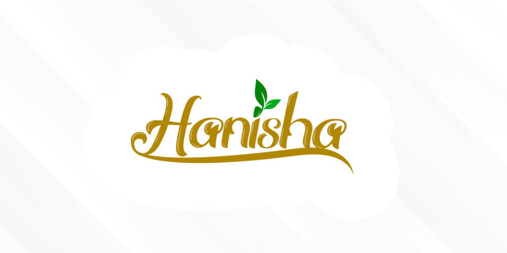 طراحی لوگو دمنوش های گیاهی هانیشا